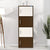 Nilkamal Sear 4 Tier Storage Cabinet (Oak/Frosty White)