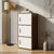 Nilkamal Sear 3 Tier Storage Cabinet (Classic Walnut & White)