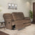 Nilkamal Skelton 3 Seater Manual Recliner (Velvet Brown)
