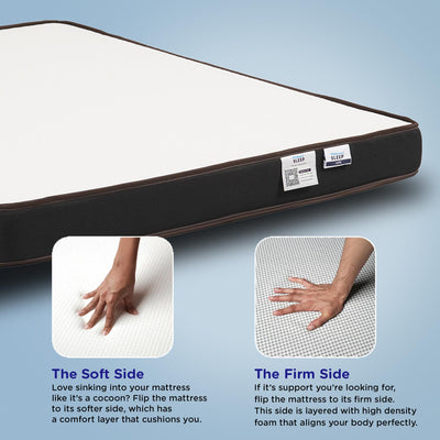 Nilkamal Sleep Lite Dual Comfort 8 Inch King Size Mattress - 78 x 72 Inch
