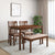 Nilkamal Sutlej 4 Seater Dining Set With Bench (Antique Cherry)