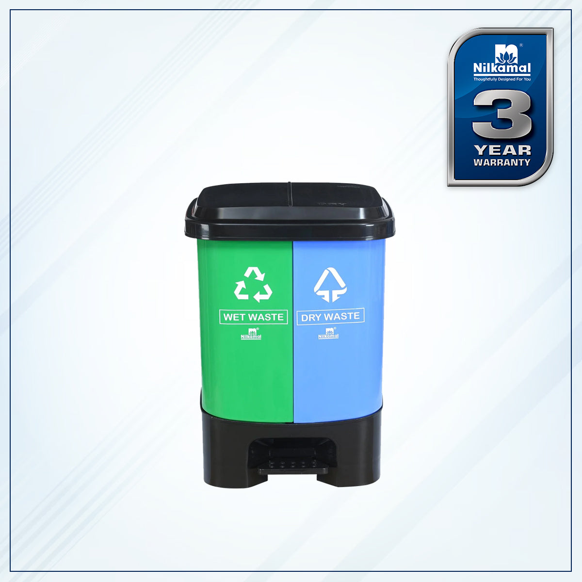 Nilkamal 10 Ltr Twin Dustbin