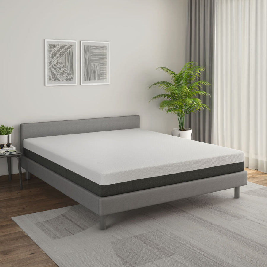 Nilkamal Tru Grid 6 inch Foam Mattress (White Grey)