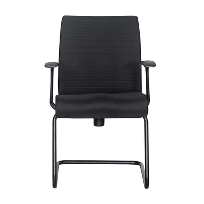 Nilkamal Thames Visitor Fabric Chair (Black)