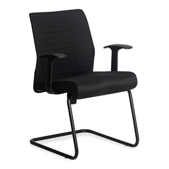 Nilkamal Thames Visitor Fabric Chair (Black)