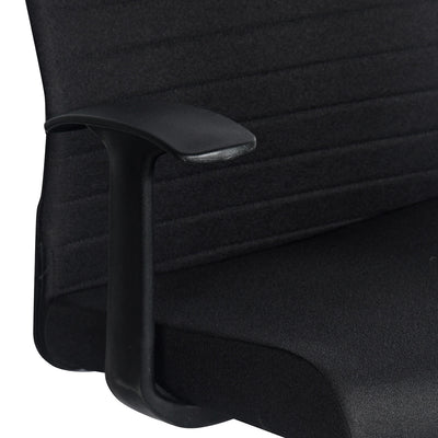 Nilkamal Thames Visitor Fabric Chair (Black)
