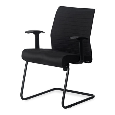 Nilkamal Thames Visitor Fabric Chair (Black)