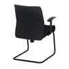 Nilkamal Thames Visitor Fabric Chair (Black)
