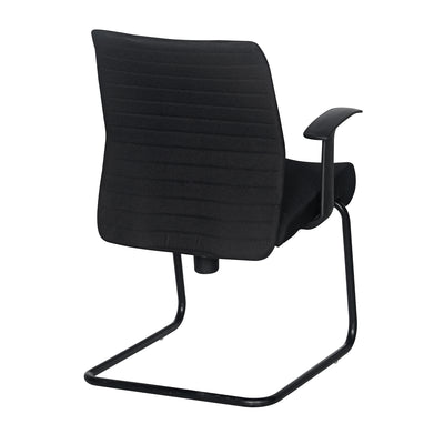 Nilkamal Thames Visitor Fabric Chair (Black)