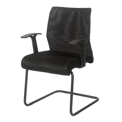 Nilkamal Thames Visitor Mesh Chair (Black)