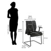 Nilkamal Thames Visitor Mesh Chair (Black)