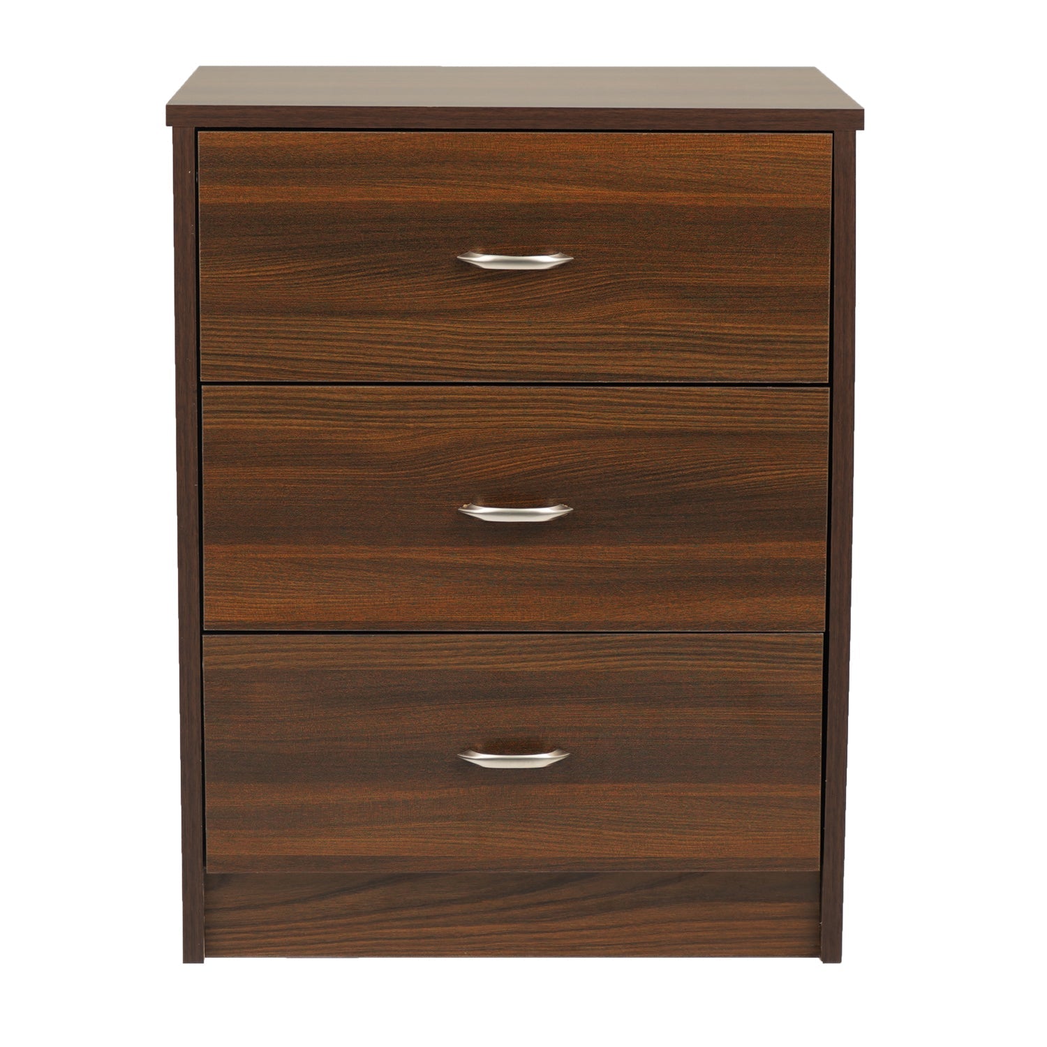 Nilkamal Torrie Engineered Wood Nightstand (Classic Walnut)