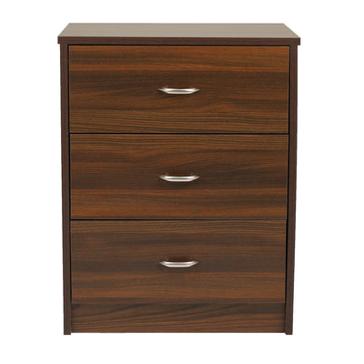 Nilkamal Torrie Engineered Wood Nightstand (Classic Walnut)