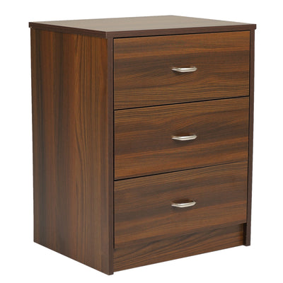 Nilkamal Torrie Engineered Wood Nightstand (Classic Walnut)