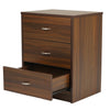 Nilkamal Torrie Engineered Wood Nightstand (Classic Walnut)