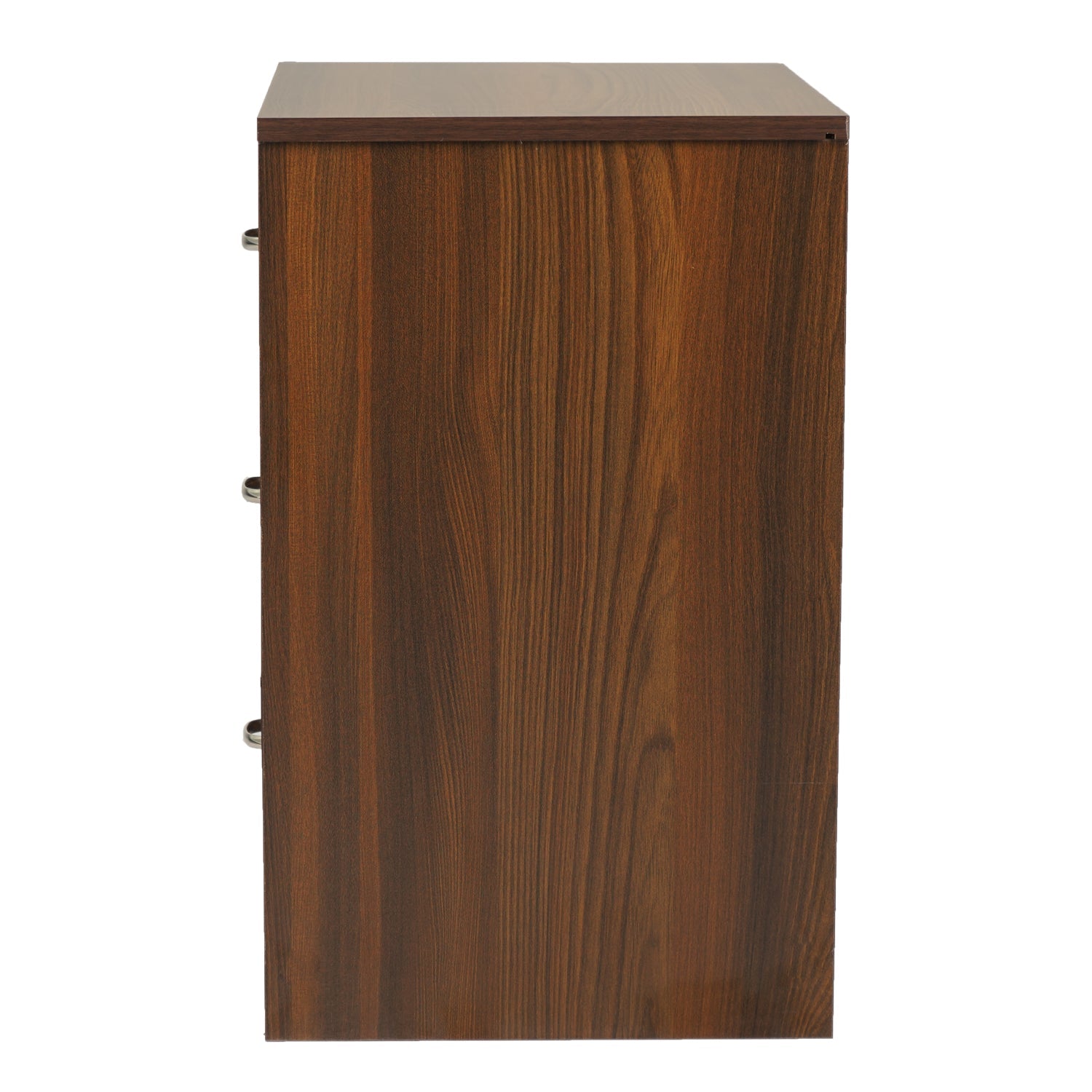 Nilkamal Torrie Engineered Wood Nightstand (Classic Walnut)