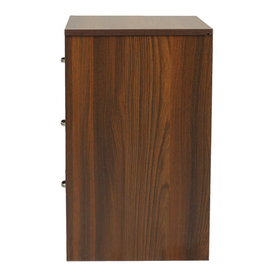 Nilkamal Torrie Engineered Wood Nightstand (Classic Walnut)