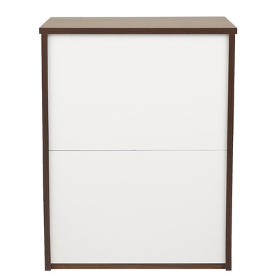 Nilkamal Torrie Engineered Wood Nightstand (Classic Walnut)