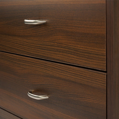 Nilkamal Torrie Engineered Wood Nightstand (Classic Walnut)