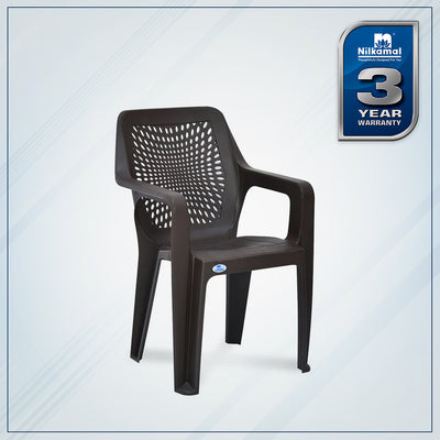 Nilkamal Trendy Plastic Chair with Arm Rest