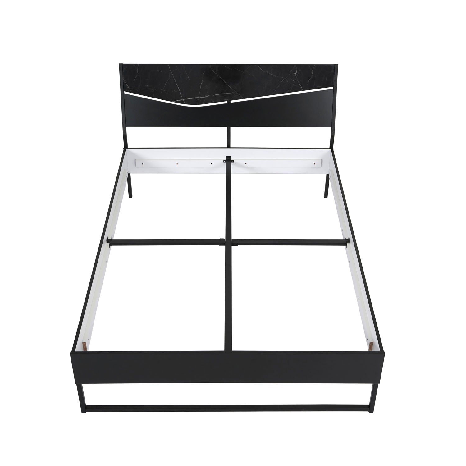 Nilkamal Urbenia Engineered Wood Without Storage Queen Bed (Black)