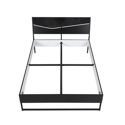 Nilkamal Urbenia Engineered Wood Without Storage Queen Bed (Black)