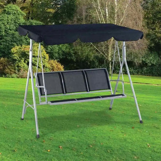 Nilkamal Comfy 3 Seater Swing (Grey / Black)