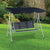 Nilkamal Comfy 3 Seater Swing (Grey / Black)