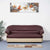 Nilkamal Bright 3 Seater Sofa (Maroon Beige)