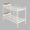 Nilkamal Urbenia Bunk Bed (White) - Bed Slight Side View
