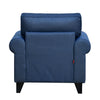 Nilkamal Velma 1 Seater Fabric Sofa with Cushion (Blue)