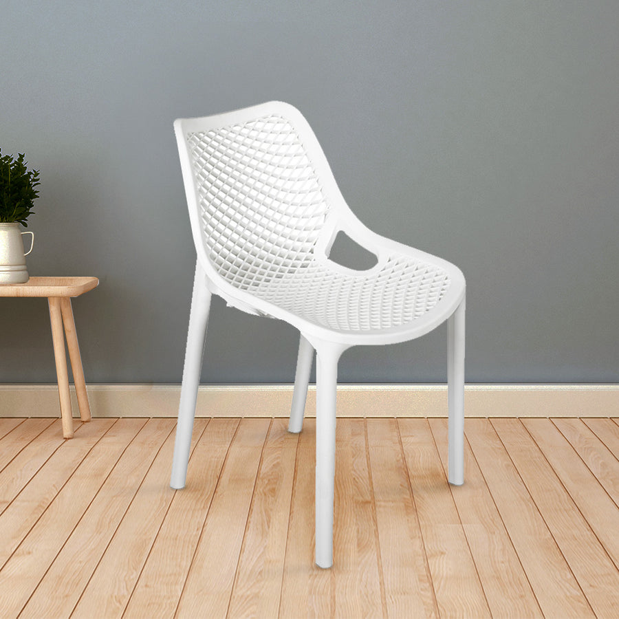 Nilkamal Vento Chair (Milky White)