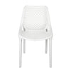 Nilkamal Vento Chair (Milky White) - Front View