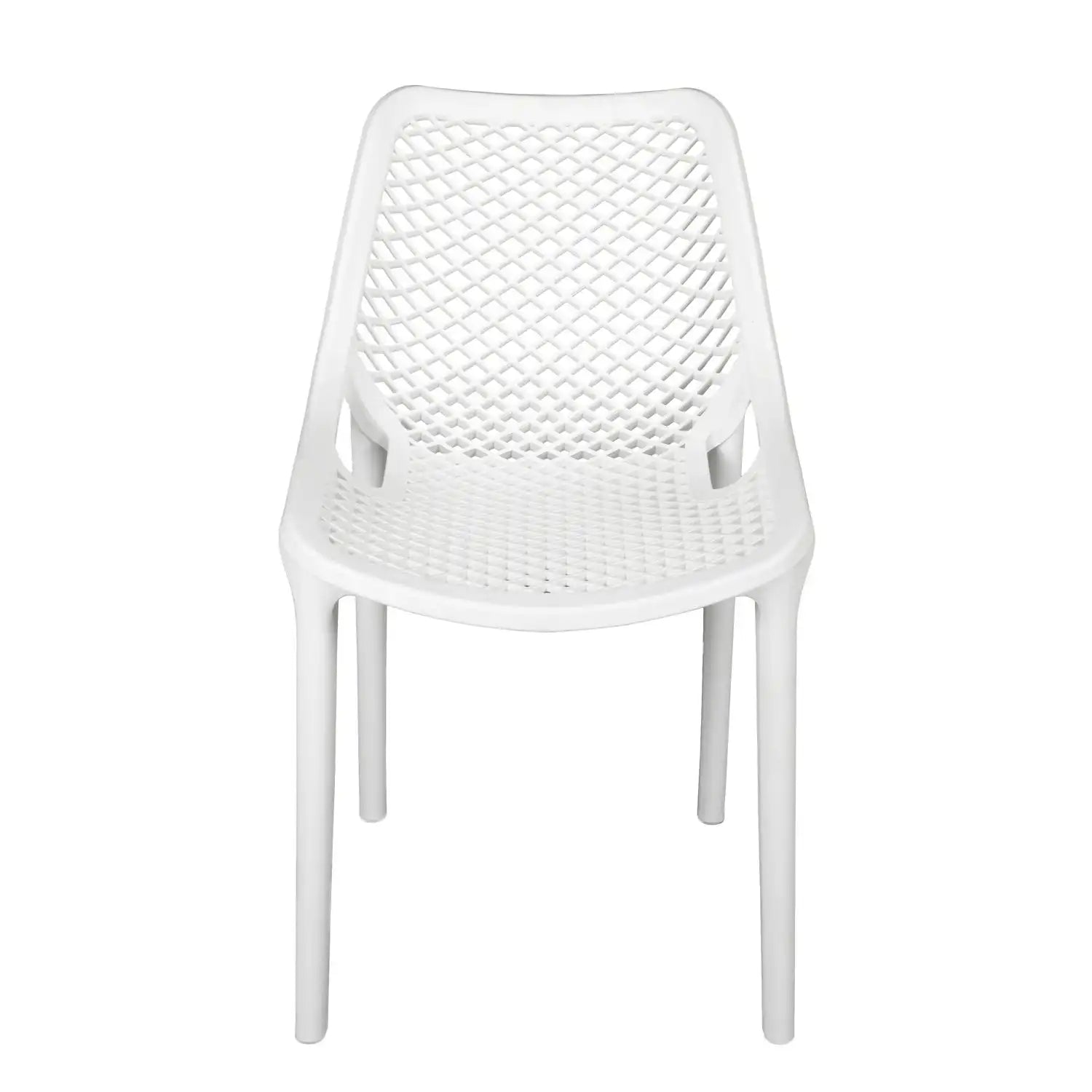 Nilkamal Vento Chair (Milky White) - Front View