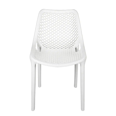 Nilkamal Vento Chair (Milky White) - Front View