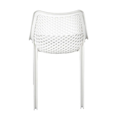Nilkamal Vento Chair (Milky White) - Back View