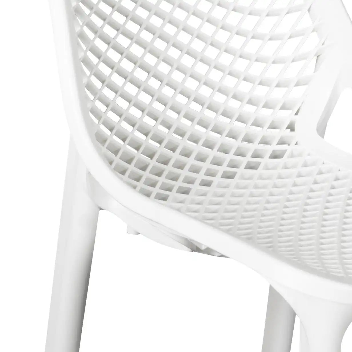 Nilkamal Vento Chair (Milky White) - Close Up View