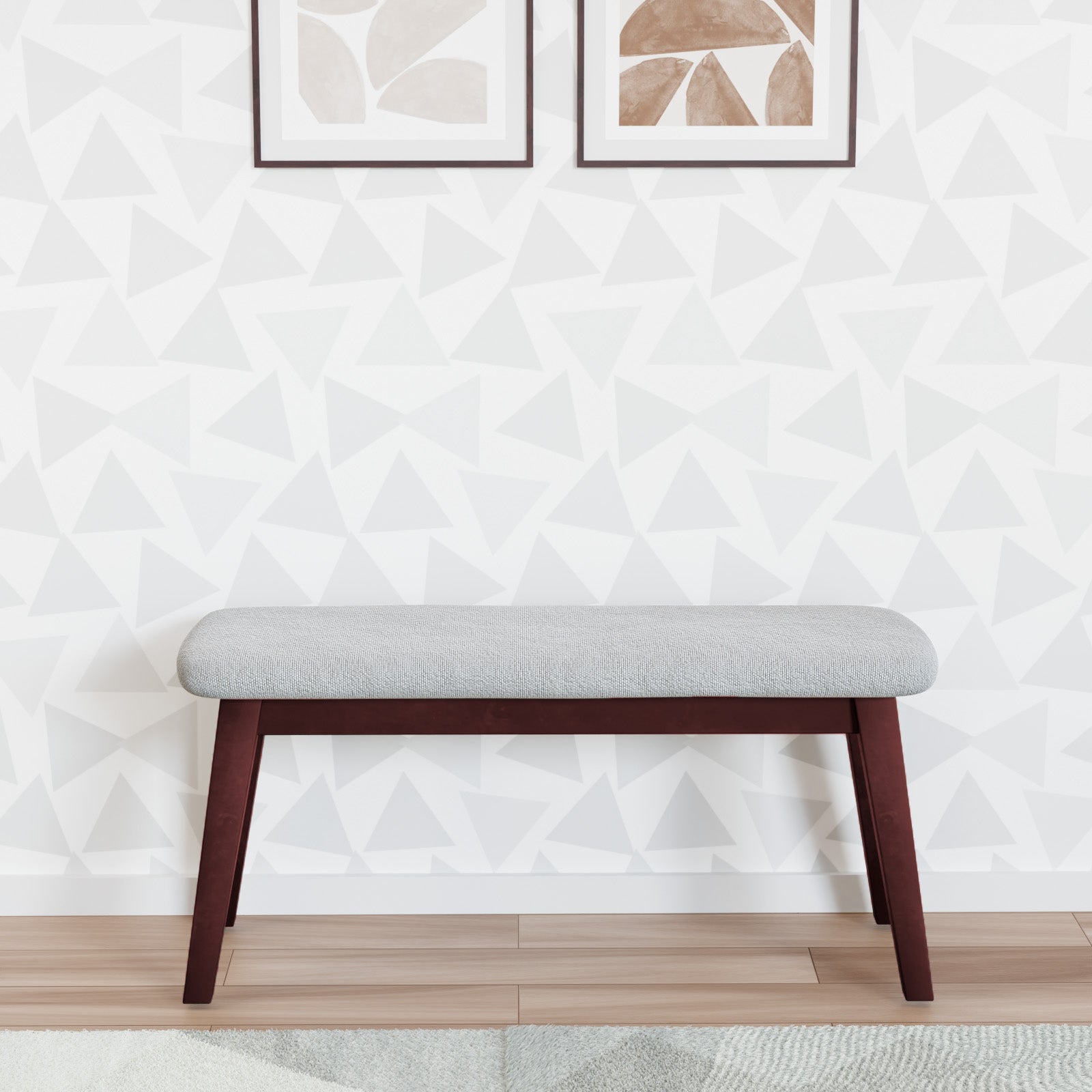 Nilkamal Venus Multi Use Medium Sitting Bench for Living Room | Dining Room (Milan Walnut)