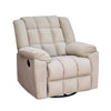 Nilkamal Vivo 1 Seater Fabric Manual Rocker & Swivel Recliner (Beige)