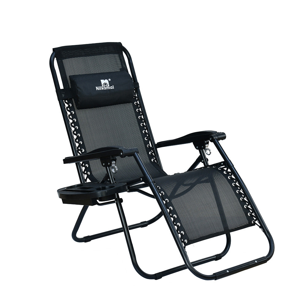 Nilkamal Wayne Foldable Easy Chair (Black)
