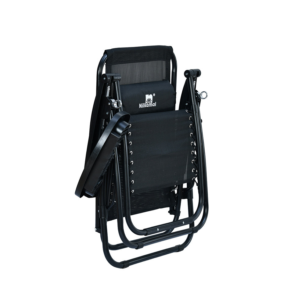 Nilkamal Wayne Foldable Easy Chair (Black)