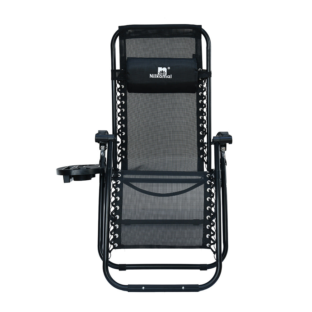 Nilkamal Wayne Foldable Easy Chair (Black)