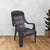Nilkamal Weekender Plastic Arm Chair (Weathered Brown)