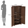 Nilkamal Freedom (FMM) Wave Plastic Storage Cabinet (Rattan Dark Beige)