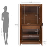 Nilkamal Milford 2 Door Wardrobe (Classic Walnut)