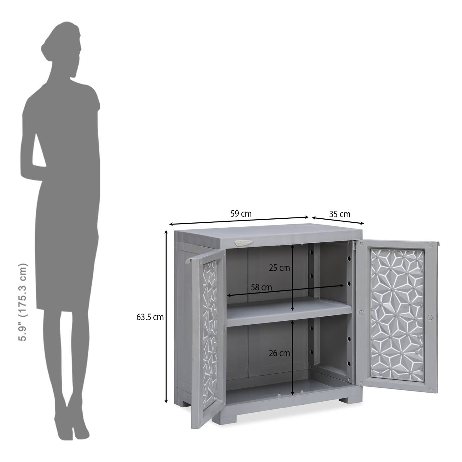 Buy Nilkamal Freedom Star Small (FMS) Plastic Storage Cabinet
