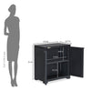 Nilkamal Freedom Small (FMS) Plastic Storage Cabinet (Charcoal Grey) - Size In Inches
