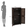 Nilkamal Freedom Star (FMSC18STR) Plastic Shoe Cabinet (Weather Brown & Biscuit)