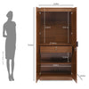 Nilkamal Milford 2 Door Wardrobe (Classic Walnut)