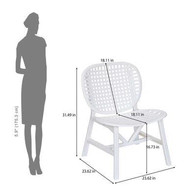Nilkamal Arena Woven Style Plastic Chair without Cushion